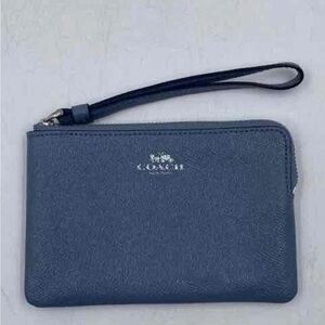 Coach Blue Wristlet Clutch
